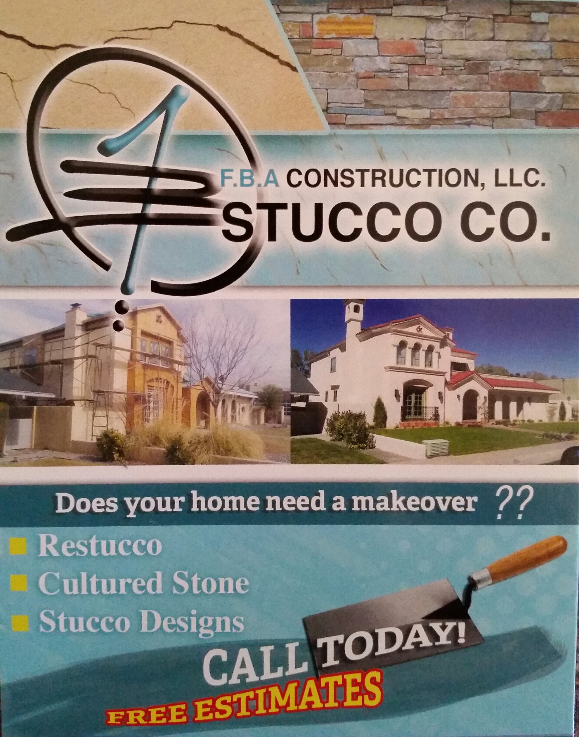 Logo for F.B.A Lath & Plaster